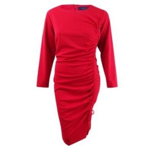 Rachel Rachel Roy Side-Tie Sheath Dress,cherry.NWT